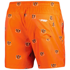 Cincinnati Bengals Pro Standard Allover Print Mini Logo Shorts - Orange outlet