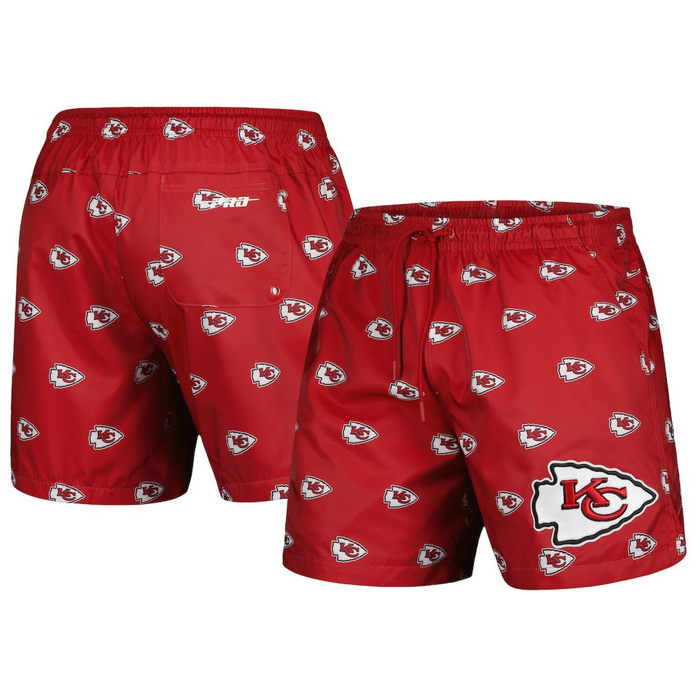 Kansas City Chiefs Pro Standard Allover Print Mini Logo Shorts - Red cheap