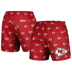 Kansas City Chiefs Pro Standard Allover Print Mini Logo Shorts - Red cheap