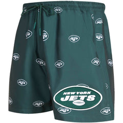 New York Jets Pro Standard Allover Print Mini Logo Shorts - Green discount