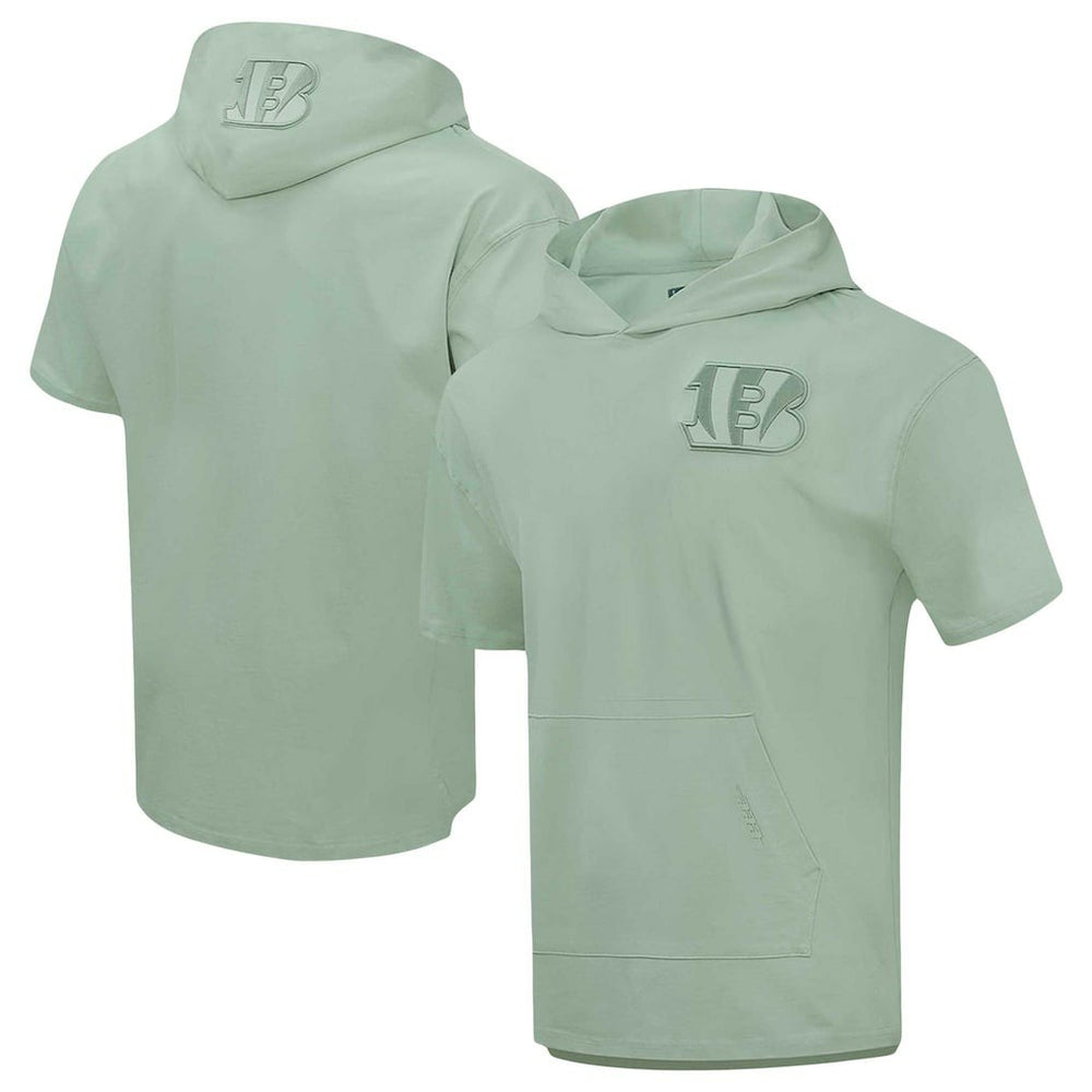 Cincinnati Bengals Pro Standard Neutrals Short Sleeve Pullover Hoodie - Light Green for sale