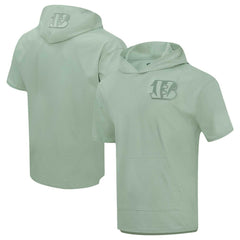 Cincinnati Bengals Pro Standard Neutrals Short Sleeve Pullover Hoodie - Light Green for sale