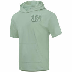 Cincinnati Bengals Pro Standard Neutrals Short Sleeve Pullover Hoodie - Light Green for sale