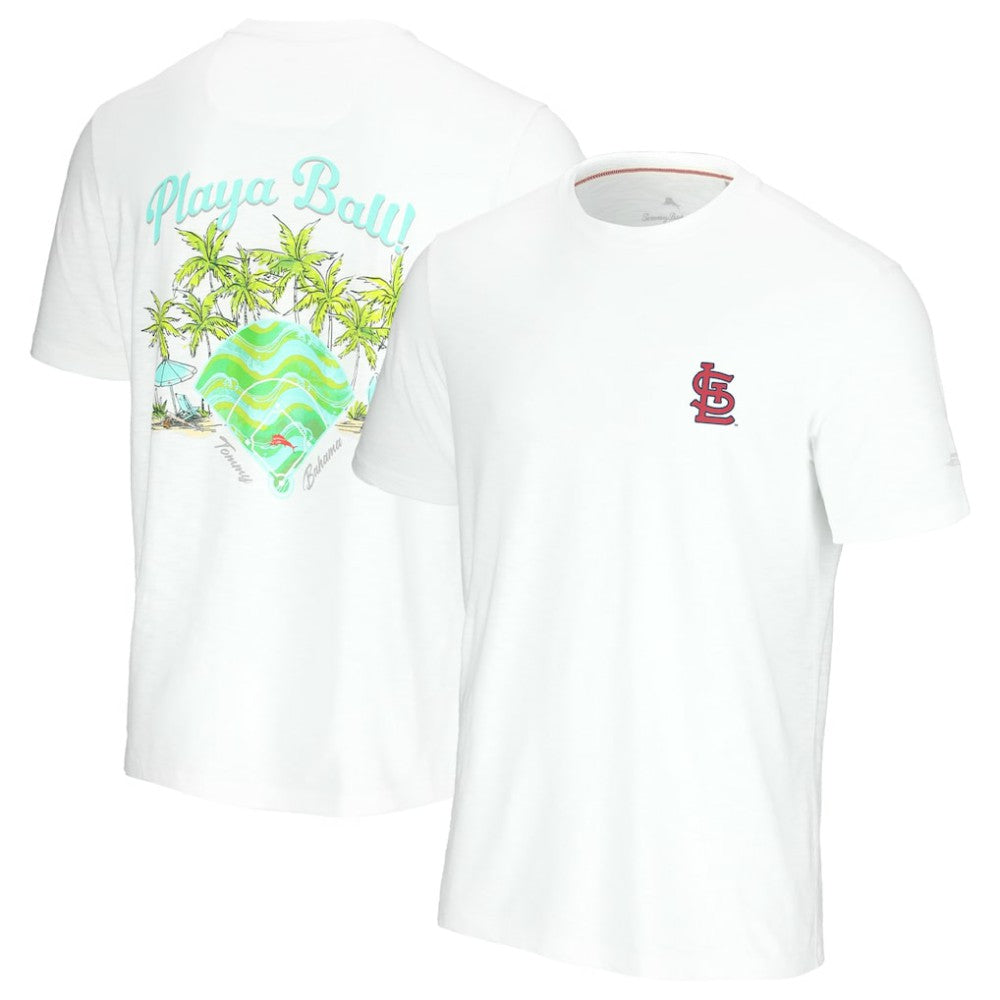 St. Louis Cardinals Tommy Bahama Playa Ball T-Shirt White