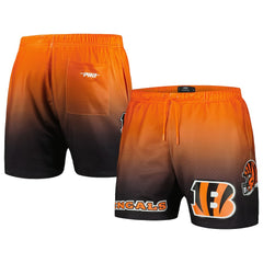Cincinnati Bengals Pro Standard Ombre Mesh Shorts - Black/Orange discount