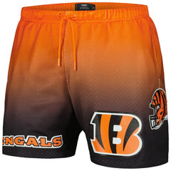 Cincinnati Bengals Pro Standard Ombre Mesh Shorts - Black/Orange discount