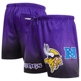 Minnesota Vikings Pro Standard Ombre Mesh Shorts - Black/Purple for sale