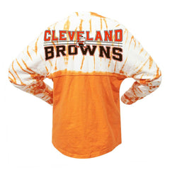 Cleveland Browns Women's Vintage Bamboo Spirit Jersey Long Sleeve T-Shirt - Orange cheap