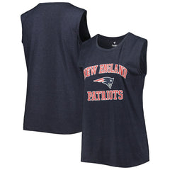 New England Patriots Women's Plus Size Tank Top - Heather Navy for sale