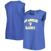 Los Angeles Rams Women's Plus Size Tank Top - Royal on sale