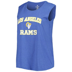 Los Angeles Rams Women's Plus Size Tank Top - Royal on sale