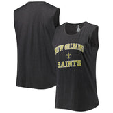 New Orleans Saints Women's Plus Size Tank Top - Heather Charcoal outlet
