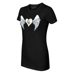 Colorado Rockies Tiny Turnip Women's Angel Wings T-Shirt Black