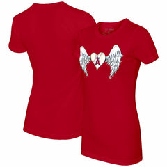 Los Angeles Angels Tiny Turnip Women's Angel Wings T-Shirt Red