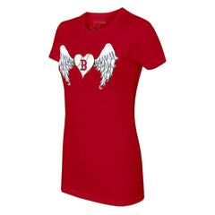 Boston Red Sox Tiny Turnip Women's Angel Wings T-Shirt Red