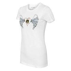 Milwaukee Brewers Tiny Turnip Women's Angel Wings T-Shirt White