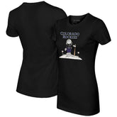 Colorado Rockies Tiny Turnip Women's Astronaut T-Shirt Black