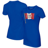 Toronto Blue Jays Tiny Turnip Women's Baseball Flag T-Shirt Royal