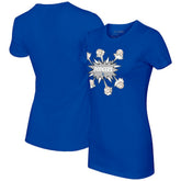 Los Angeles Dodgers Tiny Turnip Women's Baseball Pow T-Shirt Royal