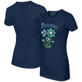 Seattle Mariners Tiny Turnip Women's Blooming Baseballs T-Shirt Navy