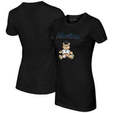 Miami Marlins Tiny Turnip Women's Teddy Boy T-Shirt Black