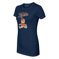 Detroit Tigers Tiny Turnip Women's Teddy Boy T-Shirt Navy