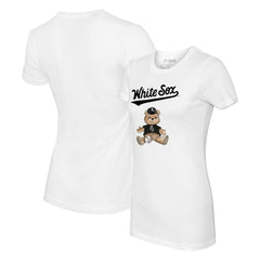 Chicago White Sox Tiny Turnip Women's Teddy Boy T-Shirt White