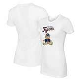 Detroit Tigers Tiny Turnip Women's Teddy Boy T-Shirt White