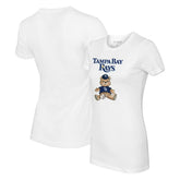 Tampa Bay Rays Tiny Turnip Women's Teddy Boy T-Shirt White