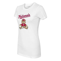 Washington Nationals Tiny Turnip Women's Teddy Boy T-Shirt White