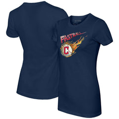 Cleveland Guardians Tiny Turnip Women's Fastball T-Shirt Navy