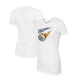 Los Angeles Dodgers Tiny Turnip Women's Fastball T-Shirt White