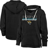 Jacksonville Jaguars '47 Women's Color Rise Kennedy Pullover Hoodie - Black for sale
