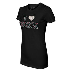 Arizona Diamondbacks Tiny Turnip Women's I Love Mom T-Shirt Black