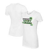 Arizona Diamondbacks Tiny Turnip Women's Lucky Charm T-Shirt White