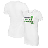 Detroit Tigers Tiny Turnip Women's Lucky Charm T-Shirt White