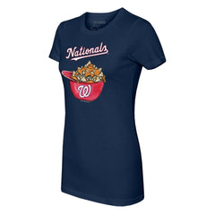 Washington Nationals Tiny Turnip Women's Nacho Helmet T-Shirt Navy
