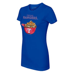 Texas Rangers Tiny Turnip Women's Nacho Helmet T-Shirt Royal