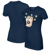 Houston Astros Tiny Turnip Women's Popcorn T-Shirt Navy
