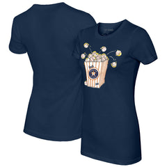 Houston Astros Tiny Turnip Women's Popcorn T-Shirt Navy