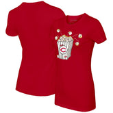 Cincinnati Reds Tiny Turnip Women's Popcorn T-Shirt Red
