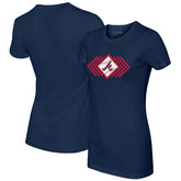 Atlanta Braves Tiny Turnip Women's Prism Arrows T-Shirt Navy