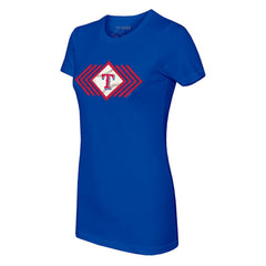 Texas Rangers Tiny Turnip Women's Prism Arrows T-Shirt Royal