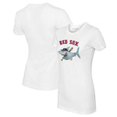 Boston Red Sox Tiny Turnip Women's Shark Logo T-Shirt White