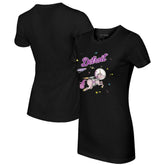 Detroit Tigers Tiny Turnip Women's Space Unicorn T-Shirt Black