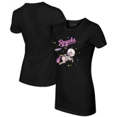 Kansas City Royals Tiny Turnip Women's Space Unicorn T-Shirt Black