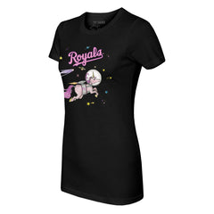 Kansas City Royals Tiny Turnip Women's Space Unicorn T-Shirt Black