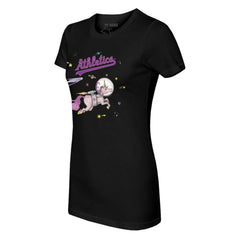 Athletics Tiny Turnip Women's Space Unicorn T-Shirt Black
