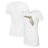 Tampa Bay Rays Tiny Turnip Women's State Outline T-Shirt White