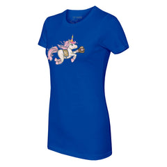Kansas City Royals Tiny Turnip Women's Unicorn T-Shirt Royal